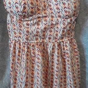 Floral Strapless Dress